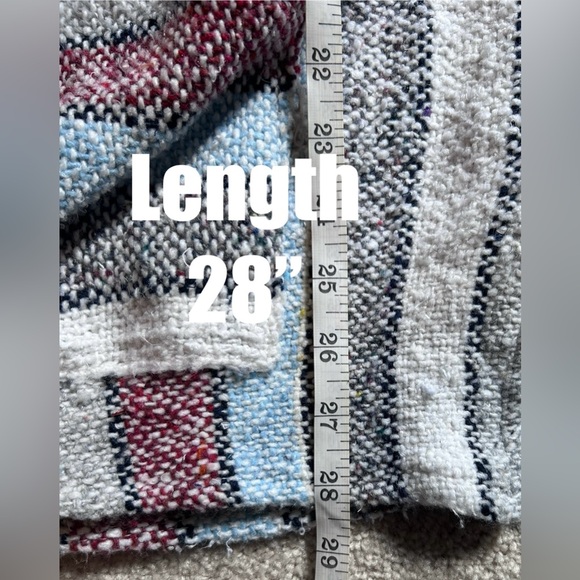 JFR Textiles XL Mexican Baja Poncho Hoodie Unisex never wore See photos for meas - Picture 6 of 8